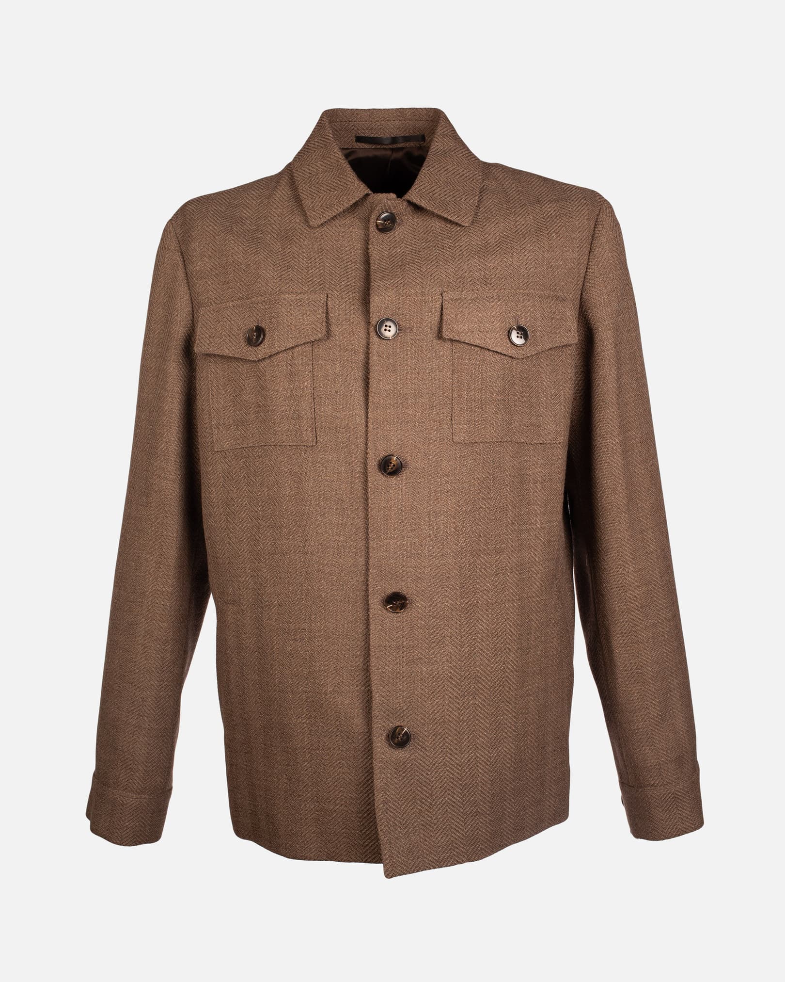 Flavio shirtjacket brun