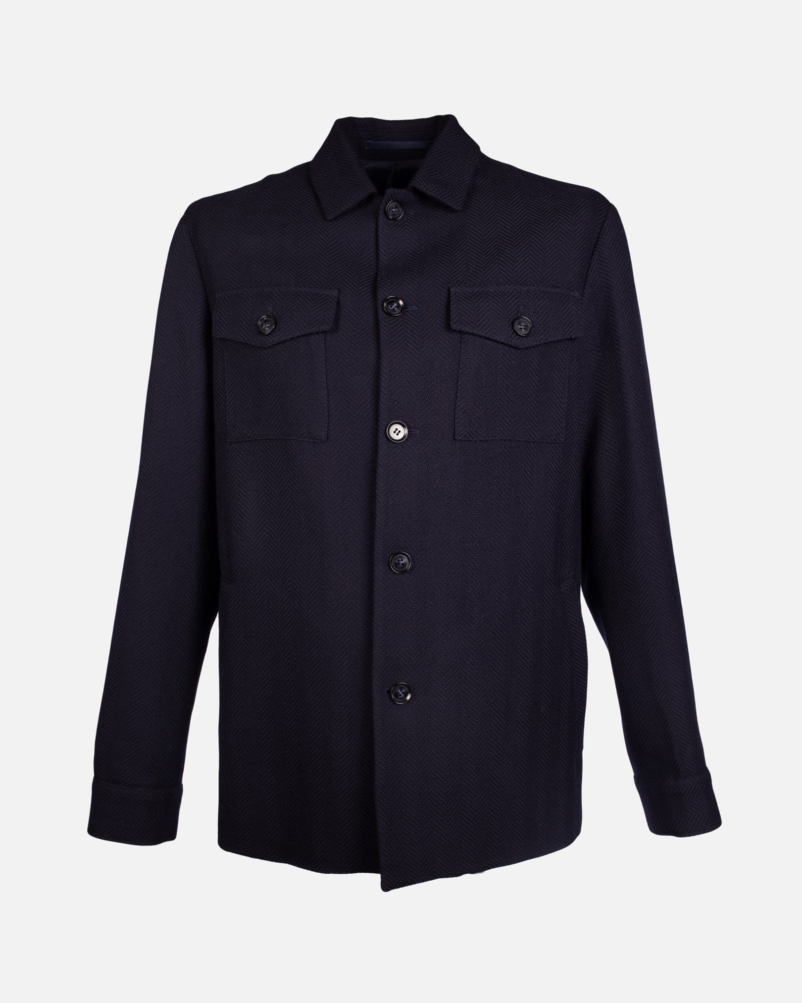 Flavio shirtjacket marinblå